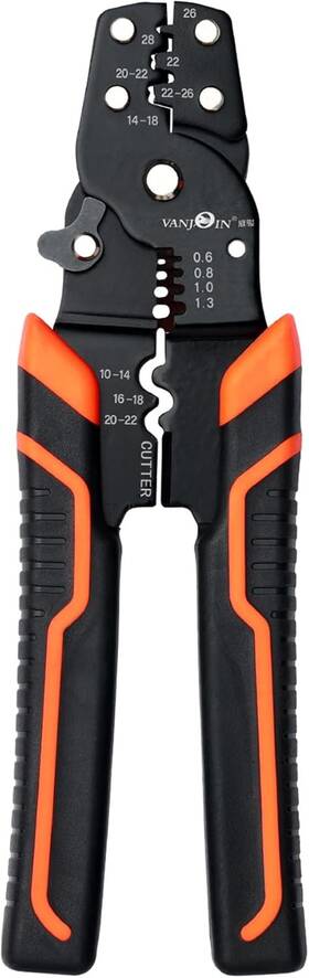 Vanjoin 0602ht5023 Wire Stripping Crimping Tool 7.5 Inch Stripper Crimper 7.5inch Black