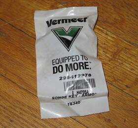 Vermeer 296412978 H4705a Plastic Sonde Key - New And Sealed