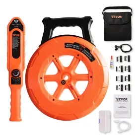 Xxgddwqdxm302etss Vevor Pipe Blockage Detector Locators 100ft/30m Waterproof For Pvc Plastic Metal