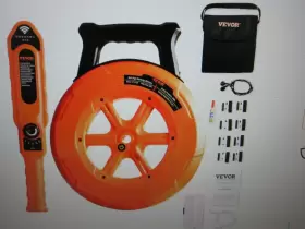 Xxgddwqdxm302etssv0 Vevor Pipe Blockage Detector Abs Locator Ip67 Waterproof 10 Ft. Line