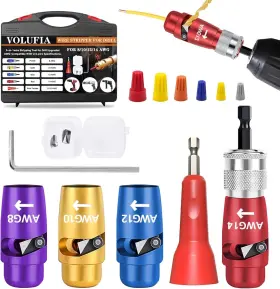 Bxq200-6p Volufia Wire Stripper For Drill 14-12-10-8 Gauge Electric