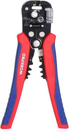 Workpro W091031ae Self Adjusting Wire Stripper 3-in-1 Automatic Red&blue