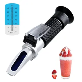 Rzhb113 Xrclif Brix Refractometer With Atc Handheld Meter Hydrometer 0-32% P... Fast Ship
