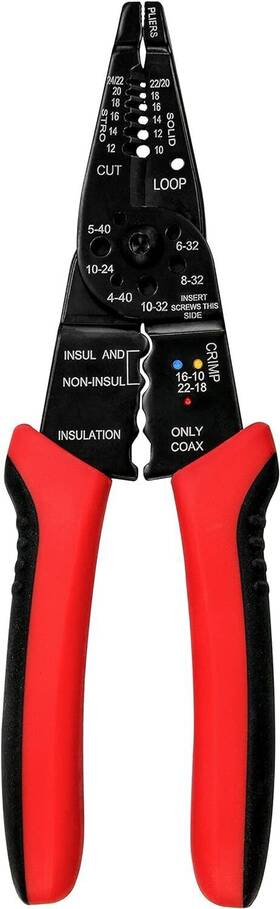 Yiyitools Xt-1-001 Wire Stripper Cutter Stripping Tool - 8 Inch Multi-function Hand