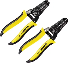 Zuzuan 192236348237 2-pack 10-22 Awg Wire Stripper Cutter Gauge Yellow And Black