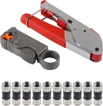 Diann Cable Crimper Coaxial Compression Tool Wire Stripper KIT-1 New. Price: $20.70.