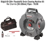Ridgid 76198 K9-204+ Flexshaft Drain Cleaning Machine Kit For Pipes New. Price: $1595.00.