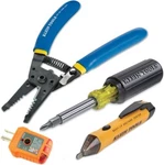 Klein Tools 80018P Kit With Wire Stripper, Screwdriver, New. Price: $82.99.
