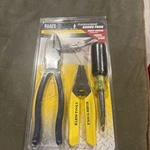 Brand New Klein Tools 3-PIECE Electrical Wiring Kit Plier Made Usa. Price: $35.99.