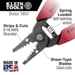 Klein Tools Wire Stripper/cutter 11046 16-26 Awg Stranded (cuts & Loops) New. Price: $14.99.