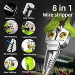 Seese 8-IN-1 Wire Stripper For Electrician: Needle Nose Pliers With Green New. Price: $30.60.
