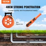 Pipe Locators, 100FT/30M Pvc Underground, IP67 Waterproof Bl New. Price: $83.51.
