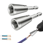 Kosybliyup 4PCS Wire Twister Tool For Drill, Nut 1/4", Silver New. Price: $17.59.