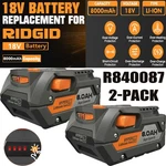 2 Pack For Ridgid R840085 8.0AH Lithium-ion Battery Rigid 18VOLT R840087 New. Price: $44.49.