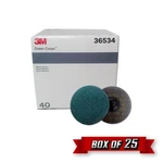 3M 36534 Green Corps Roloc Disc, Tr, 3.000" X Grit (replaces 01408) 25PK New. Price: $38.95.