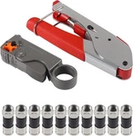 Diann Cable Crimper Coaxial Compression Tool Wire Stripper KIT-1 New. Price: $19.99.